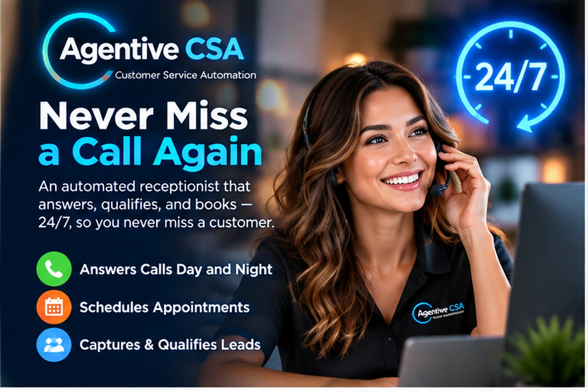 Never Miss a Call Again — automated receptionist